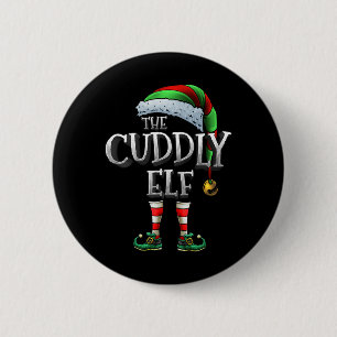 De Knuffel Elf Bijpassende Familie Knuffel Kerst E Ronde Button 5,7 Cm