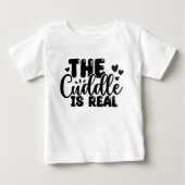 De knuffel is echt baby fijne jersey T-shirt (Voorkant)
