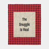 De knuffel is een echte medium fleece deken (Voorkant)