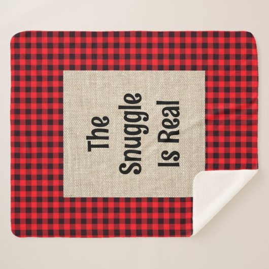 De knuffel is een echte Sherpa deken (Voorkant (horizontaal))