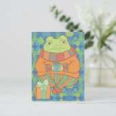 De Knuffel Kikker Briefkaart (Staand voorkant)