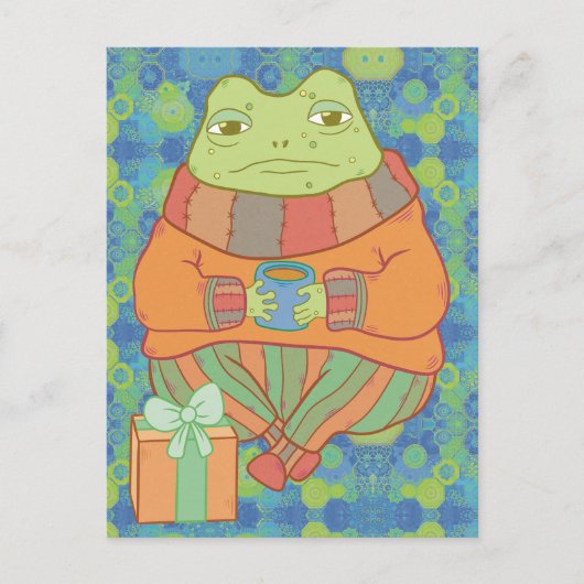De Knuffel Kikker Briefkaart (Voorkant)