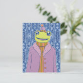 De Knuffel Kikker Briefkaart (Staand voorkant)