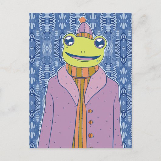 De Knuffel Kikker Briefkaart (Voorkant)