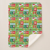 De knuppel| 12 Dagen van het Grieks patroon Sherpa Deken (Voorkant)