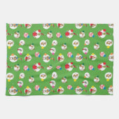 De knuppel| Kerstpuntenpatroon Theedoek (Horizontaal)