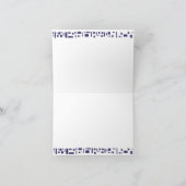 De Knuppel Mitzvah van de Bar van sterren & van Notitiekaartje (Binnen)