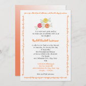 De Knuppel Mitzvah van de Schatten van het snoep Kaart (Voorkant / Achterkant)