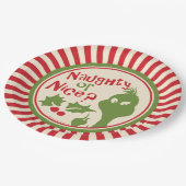 De knuppel| Naughty of Nice Papieren Bordje (Gekanteld)