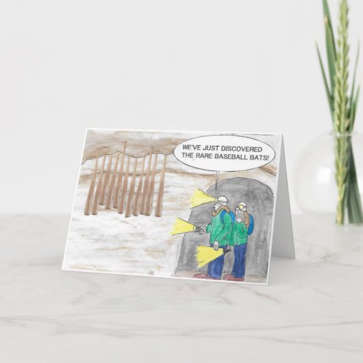 De Knuppel van het Honkbal van de verjaardag Kaart (Voorkant)