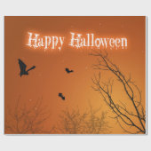 De Knuppels en de Bomen van Halloween Cadeaupapier (Vlak)