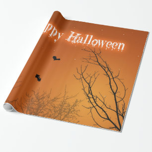 De Knuppels en de Bomen van Halloween Cadeaupapier