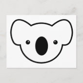 De Koala aan de wieg zetten Briefkaart (Voorkant)