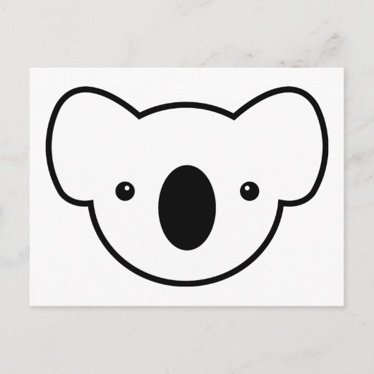 De Koala aan de wieg zetten Briefkaart (Voorkant)