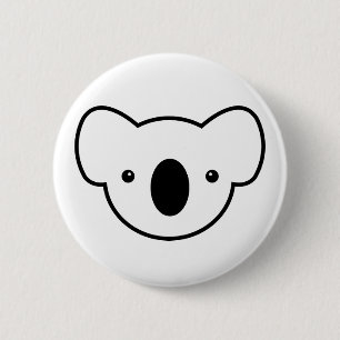 De Koala aan de wieg zetten Ronde Button 5,7 Cm