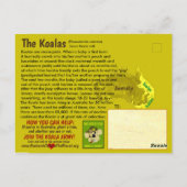 De KOALA (Beer) is bedreigd en luidt als volgt: - Briefkaart (Achterkant)