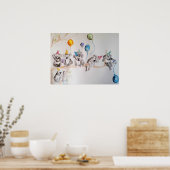 De Koala Beer Verjaardagsfeest Kind Poster (Keuken)