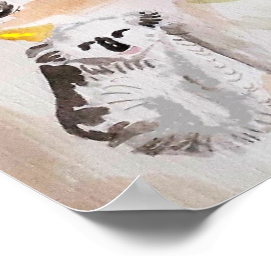 De Koala Beer Verjaardagsfeestje Kinderposter Poster (Hoek)