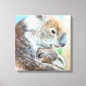De Koala knuffel canvas fine art vierkante print (Voorkant)