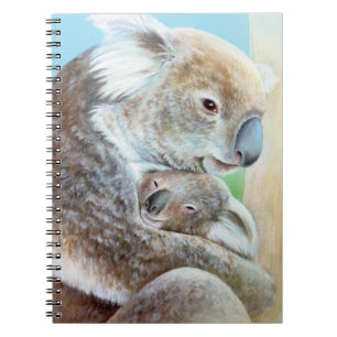 "De Koala knuffel" portret beeldende kunst notitie Notitieboek