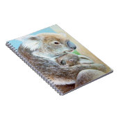 "De koala knuffel" portret kunstboek Notitieboek (Rechterzijde)