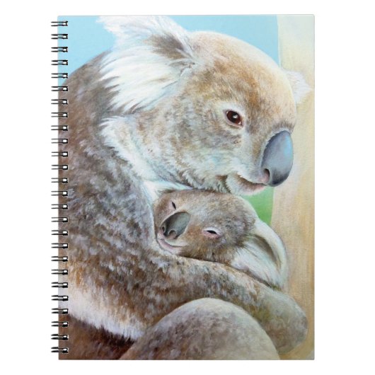 "De koala knuffel" portret kunstboek Notitieboek (Voorkant)