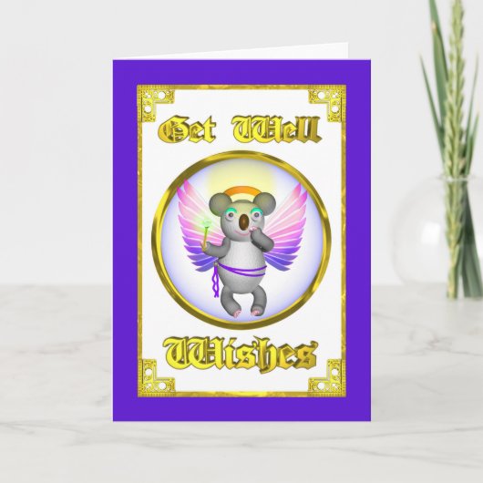 De Koala van de engel wordt goed de Kaart van (Voorkant)