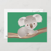 De Koala van het baby Briefkaart (Voorkant / Achterkant)