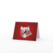 De koalacartoon van Kerstmis