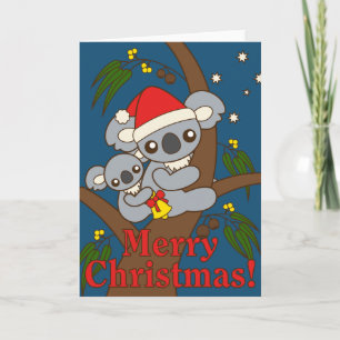 De Koala's van Kerstmis Feestdagen Kaart