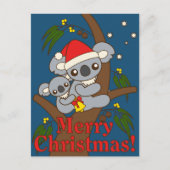 De Koala's van Kerstmis Feestdagenkaart (Voorkant)