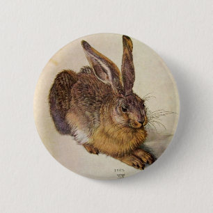 DE KOBBIT ( Jonge Hare ) Ronde Button 5,7 Cm
