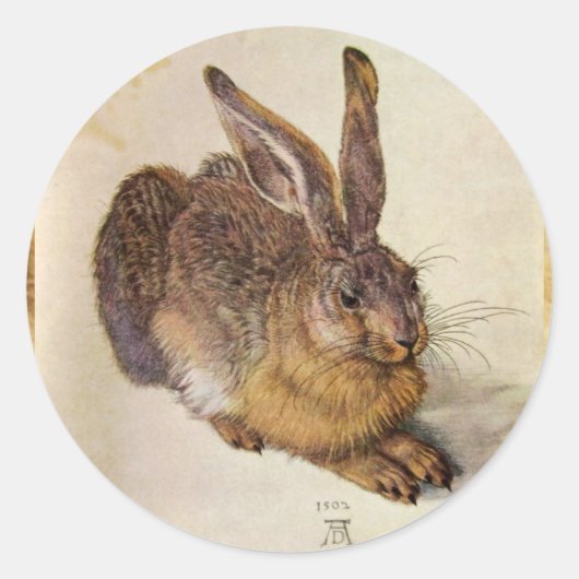 DE KOBBIT ( Jonge Hare ) Ronde Sticker (Voorkant)