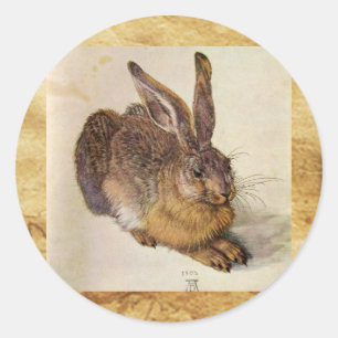 DE KOBBIT ( Jonge Hare ) Ronde Sticker