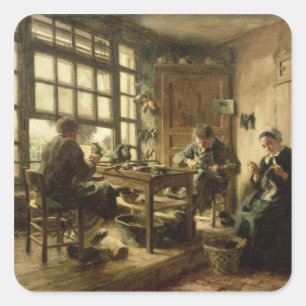 De kobblers, 1880 vierkante sticker