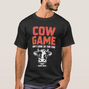 De Koe Game Boerderij Dier Grappig T-shirt