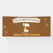 De Koe heeft de maan verwelkomd Spandoek (Horizontaal)