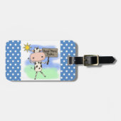 De koe las Meer Boeken Bagagelabel (Voorkant horizontaal)