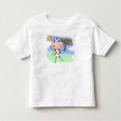 De koe las Meer Boeken Kinder Shirts (Voorkant)