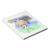 De koe las Meer Boeken Notitieblok (Schuin)