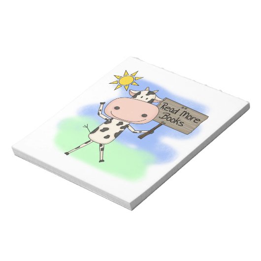 De koe las Meer Boeken Notitieblok (Linkerzijde)