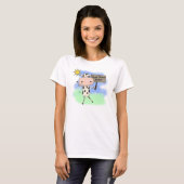 De koe las Meer Boeken T-shirt (Voorkant volledig)
