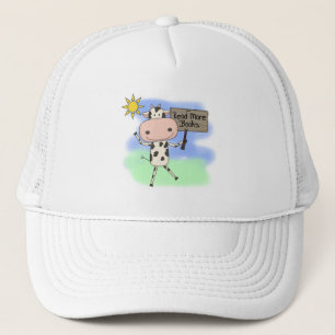 De koe las Meer Boeken Trucker Pet