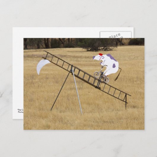 De koe springt over de maan briefkaart (Voorkant / Achterkant)