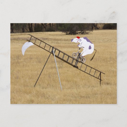 De koe springt over de maan briefkaart (Voorkant)