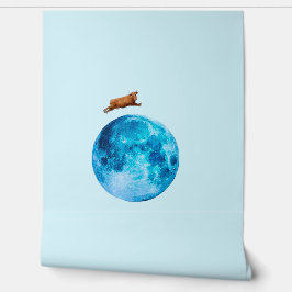 De Koe sprong over de maan Behang