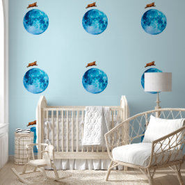 De Koe sprong over de maan Behang