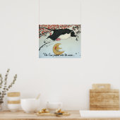De Koe sprong over de Maan Druk Poster (Keuken)