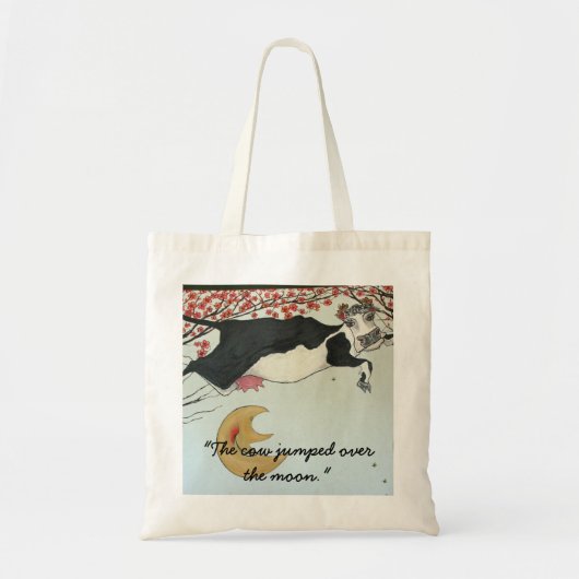 De Koe sprong over de maan. Tote Bag (Voorkant)