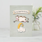 De Koe trok over de maan Aankondiging (Staand voorkant)